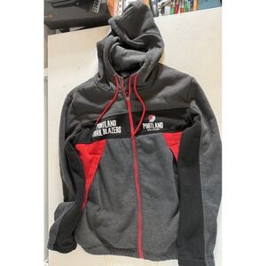Portland Trail Blazers Hoodie Men's Medium M Black Gray NBA Basketball